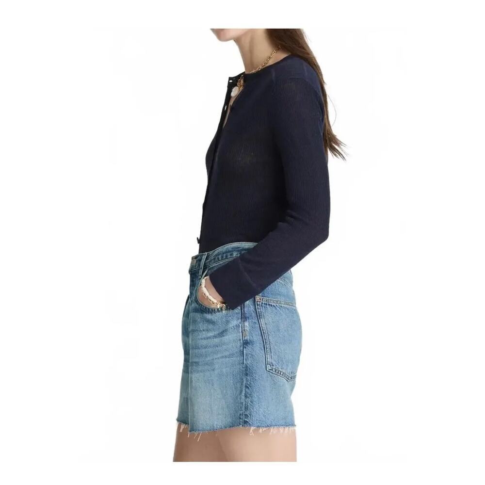 Madewell Pleated Low-Slung Shorts in Airy Denim size 29 - Picture 3 of 13